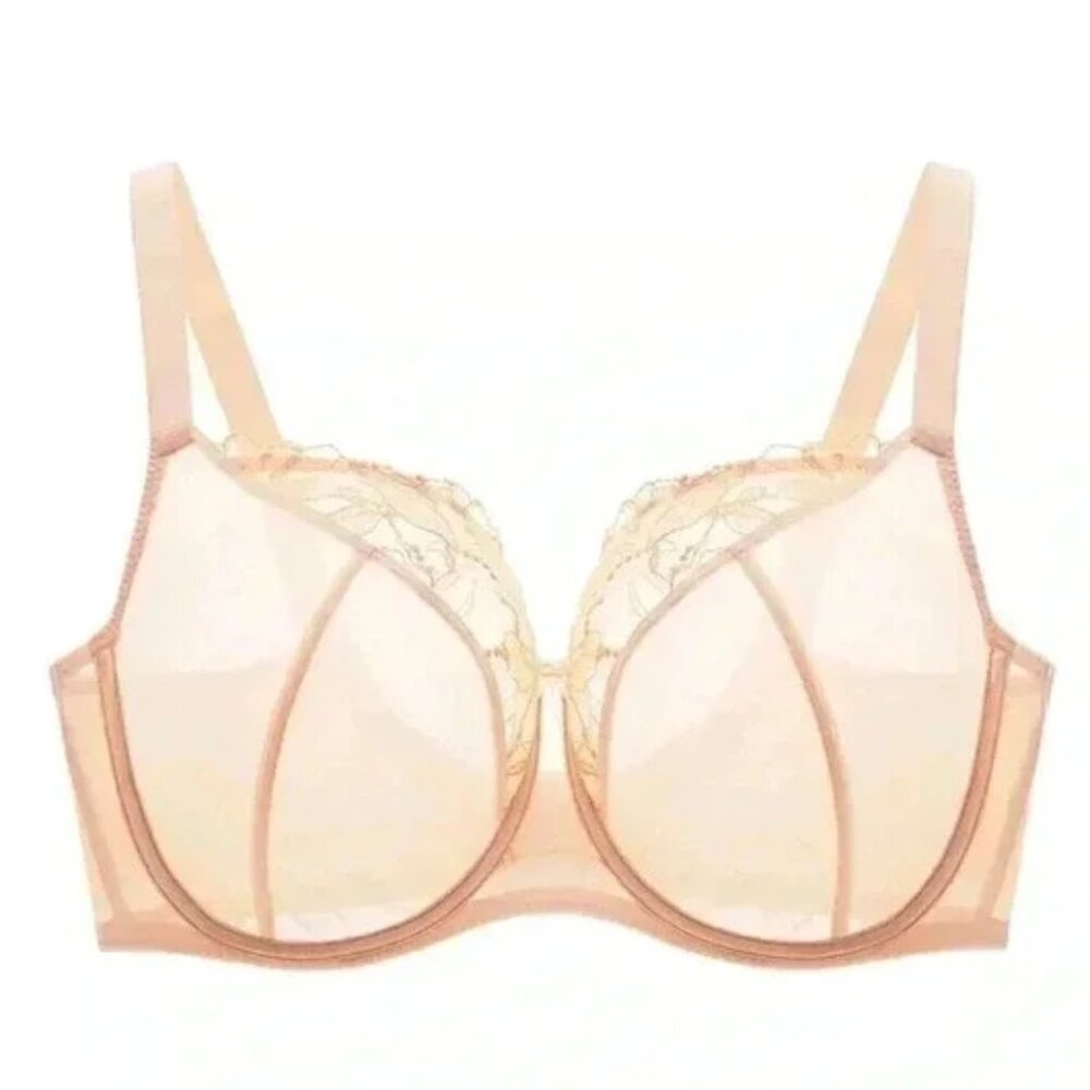 Understance Penny Sheer Bra 38DD  w/free Panty NWT